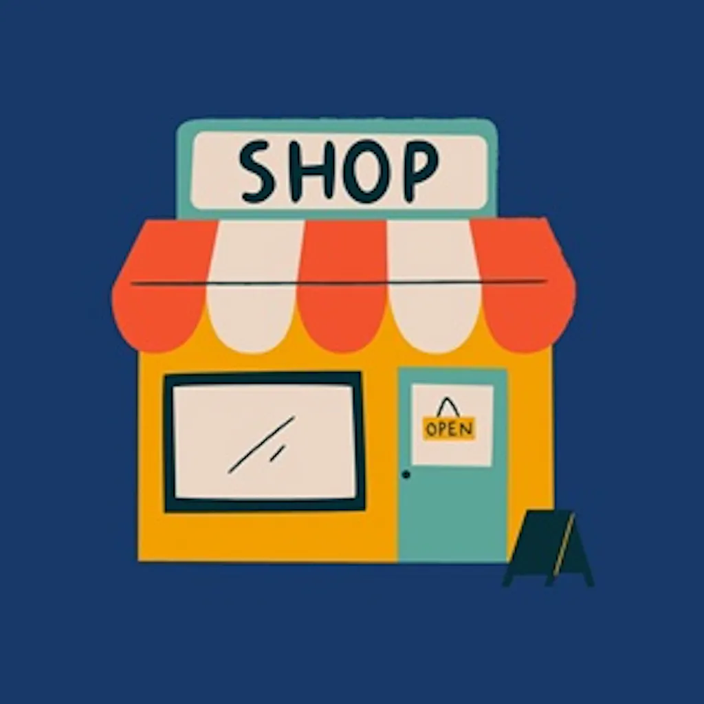 Graphic of a storefront