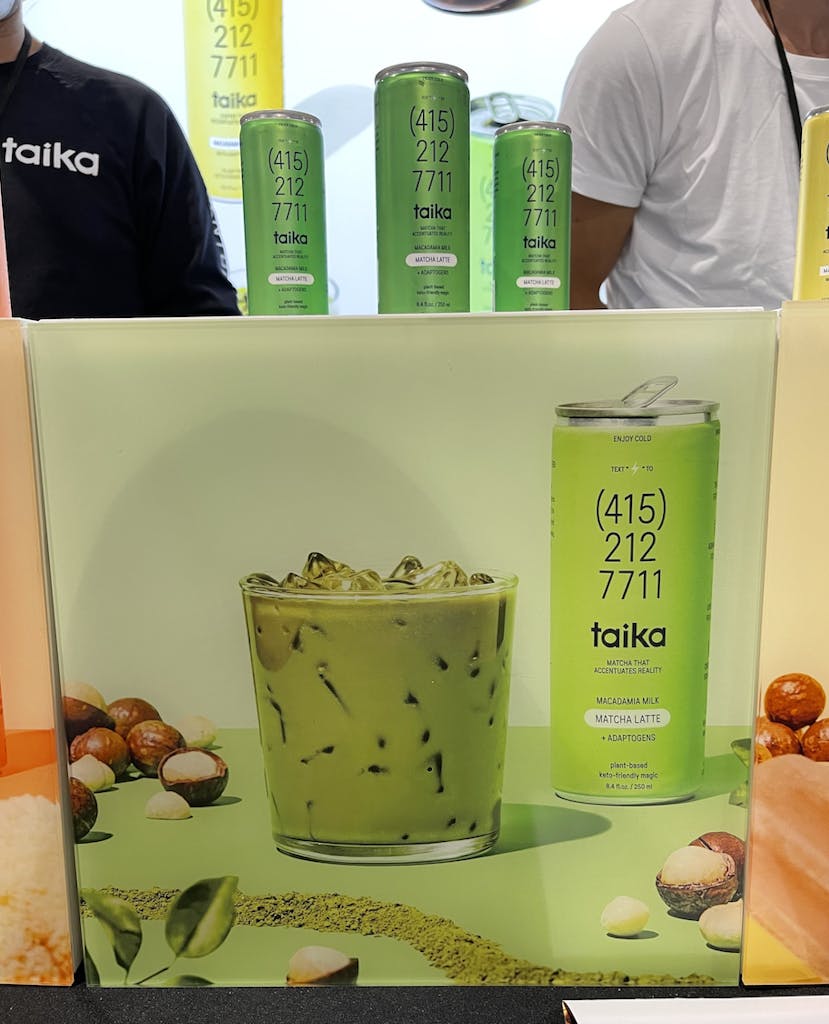 Matcha products spotted at the show