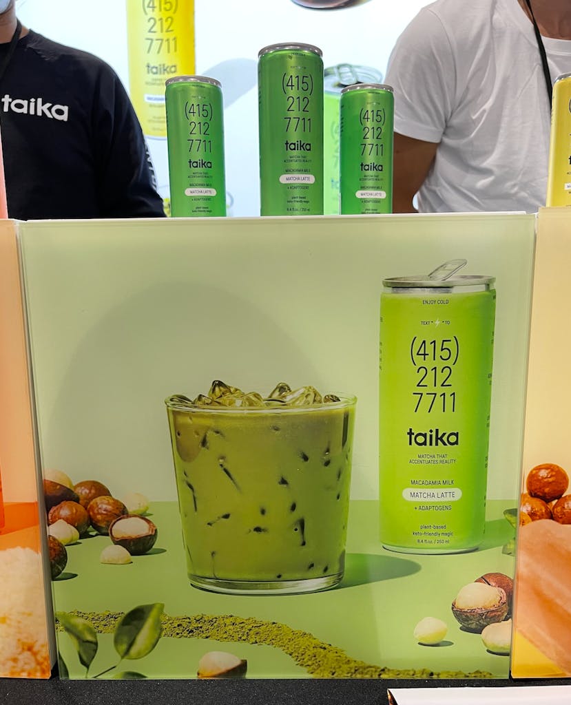 Matcha products spotted at the show