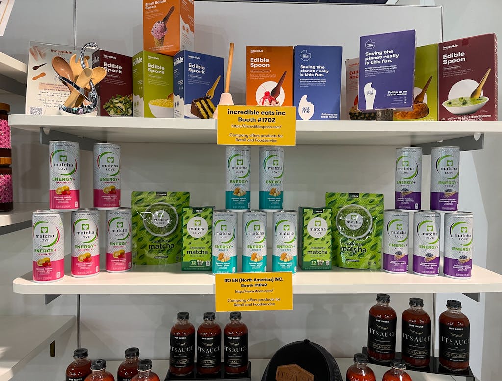 Matcha products spotted at the show