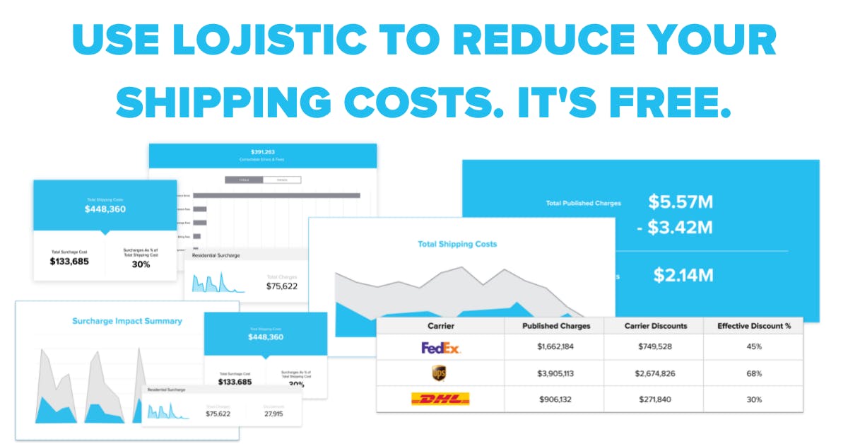 Use Lojistic to reduce your shipping costs
